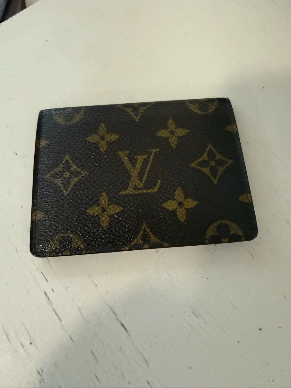 LOUIS VUITTON Porto 2 Carte Vertical Monogram (Two Card ) Case 1989 France